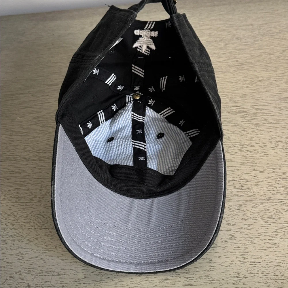 Adidas Black Baseball Cap with White Logo